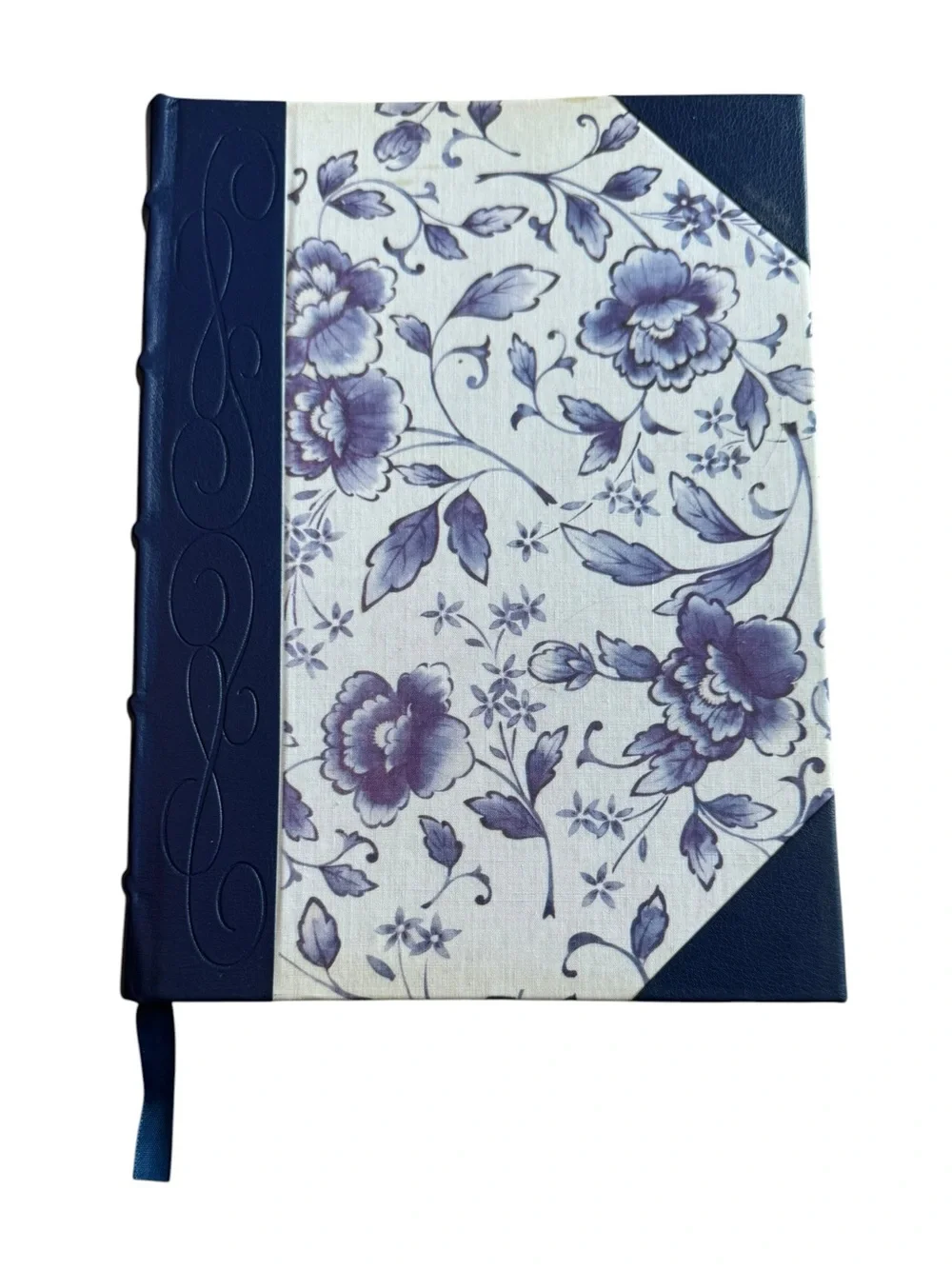 Blue Floral Hardcover Journal